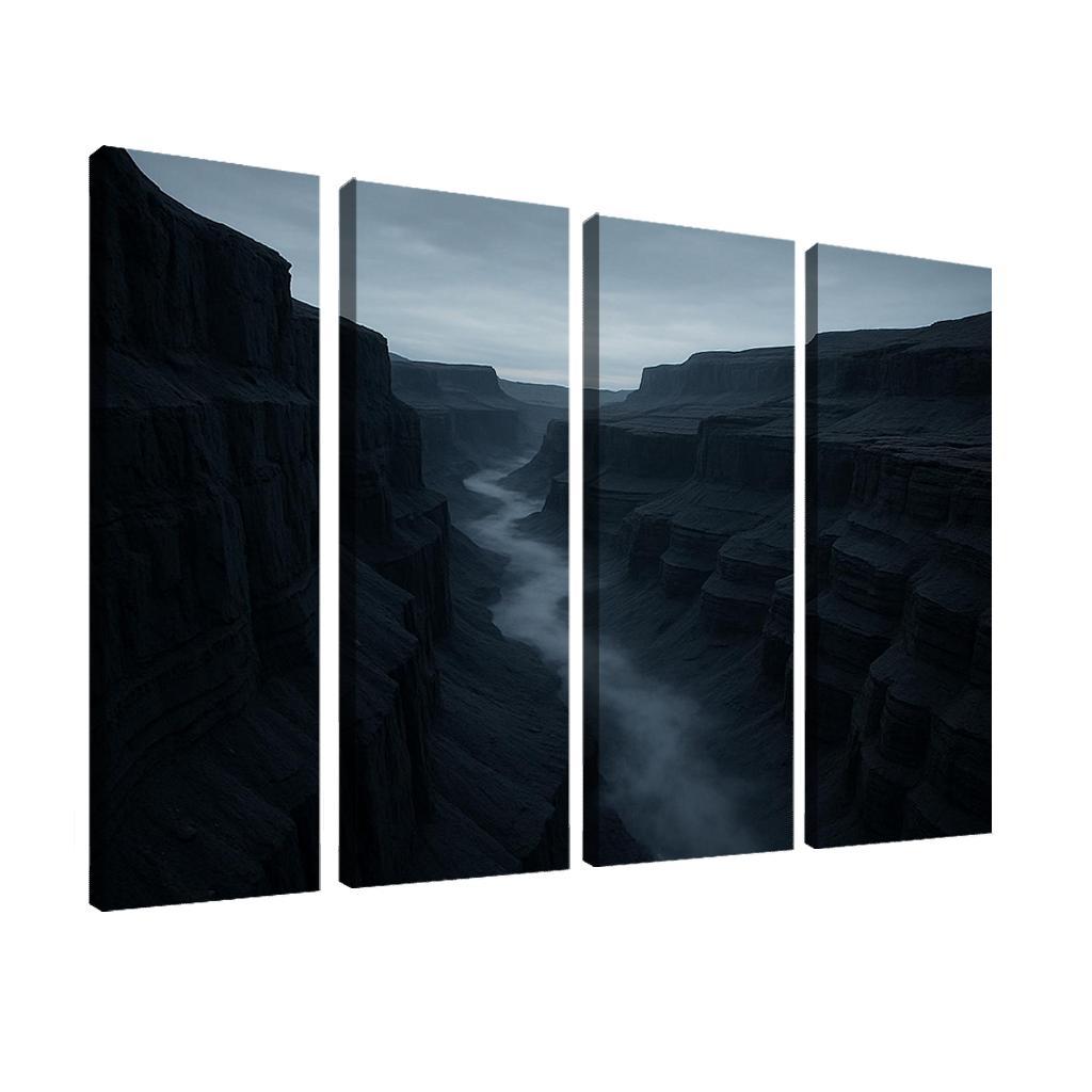 Silver Fog Rolling Through Basalt Canyon decor