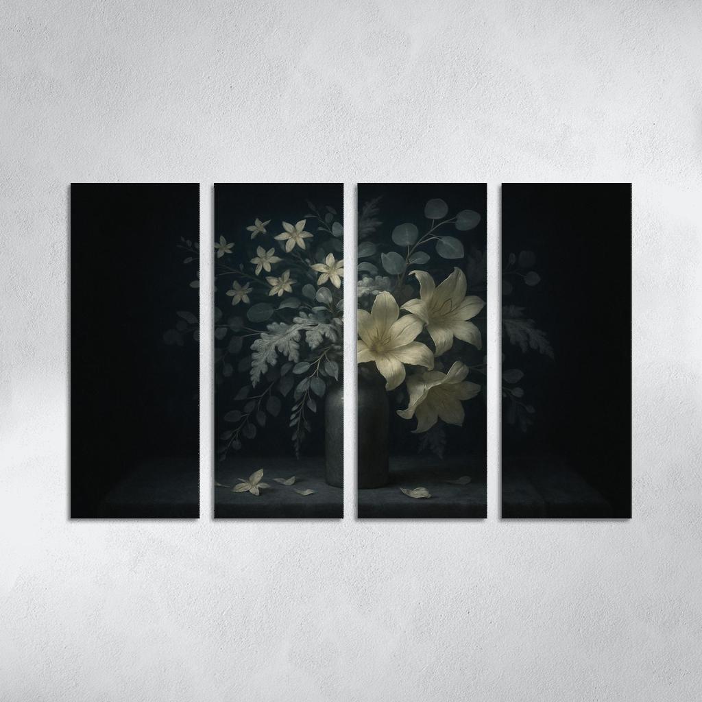 Nocturne Botanicals Moonlit White Blooms And Silver Foliage decor