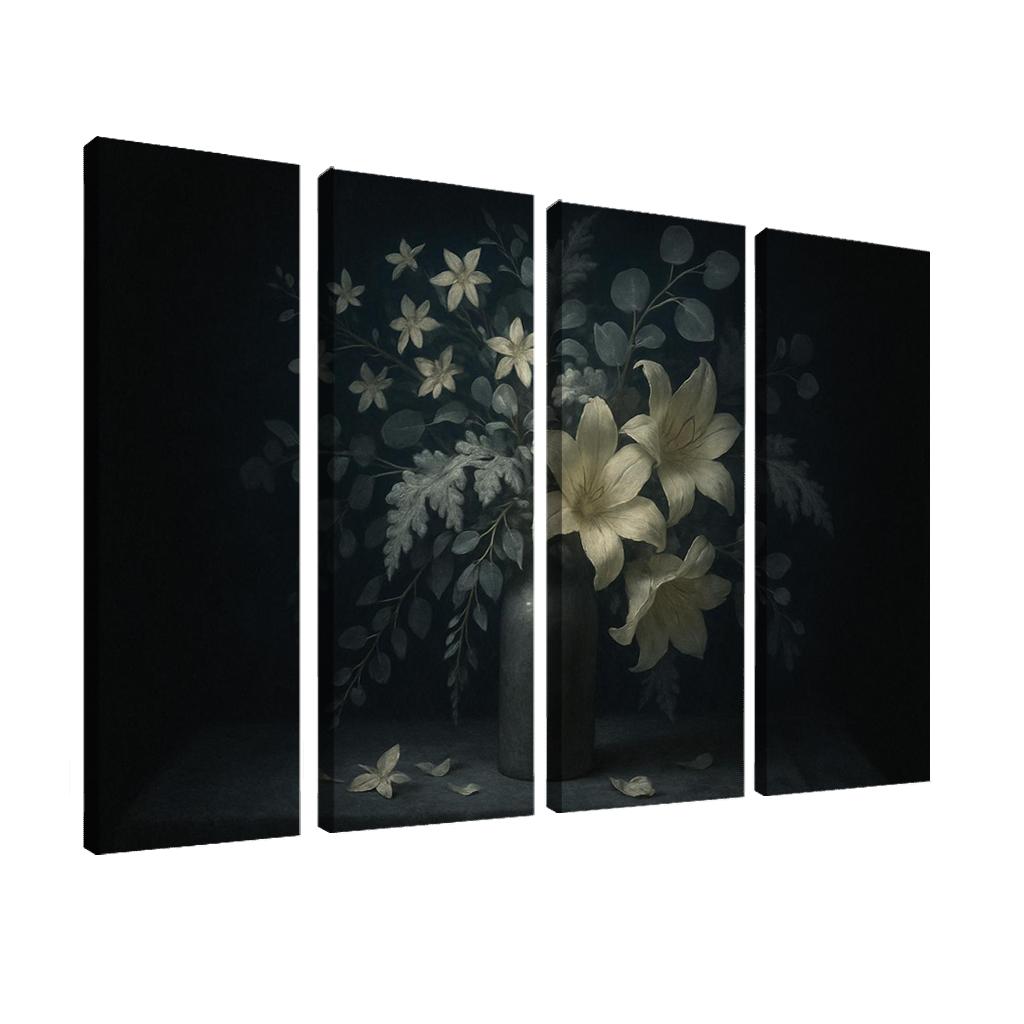 Nocturne Botanicals Moonlit White Blooms And Silver Foliage decor
