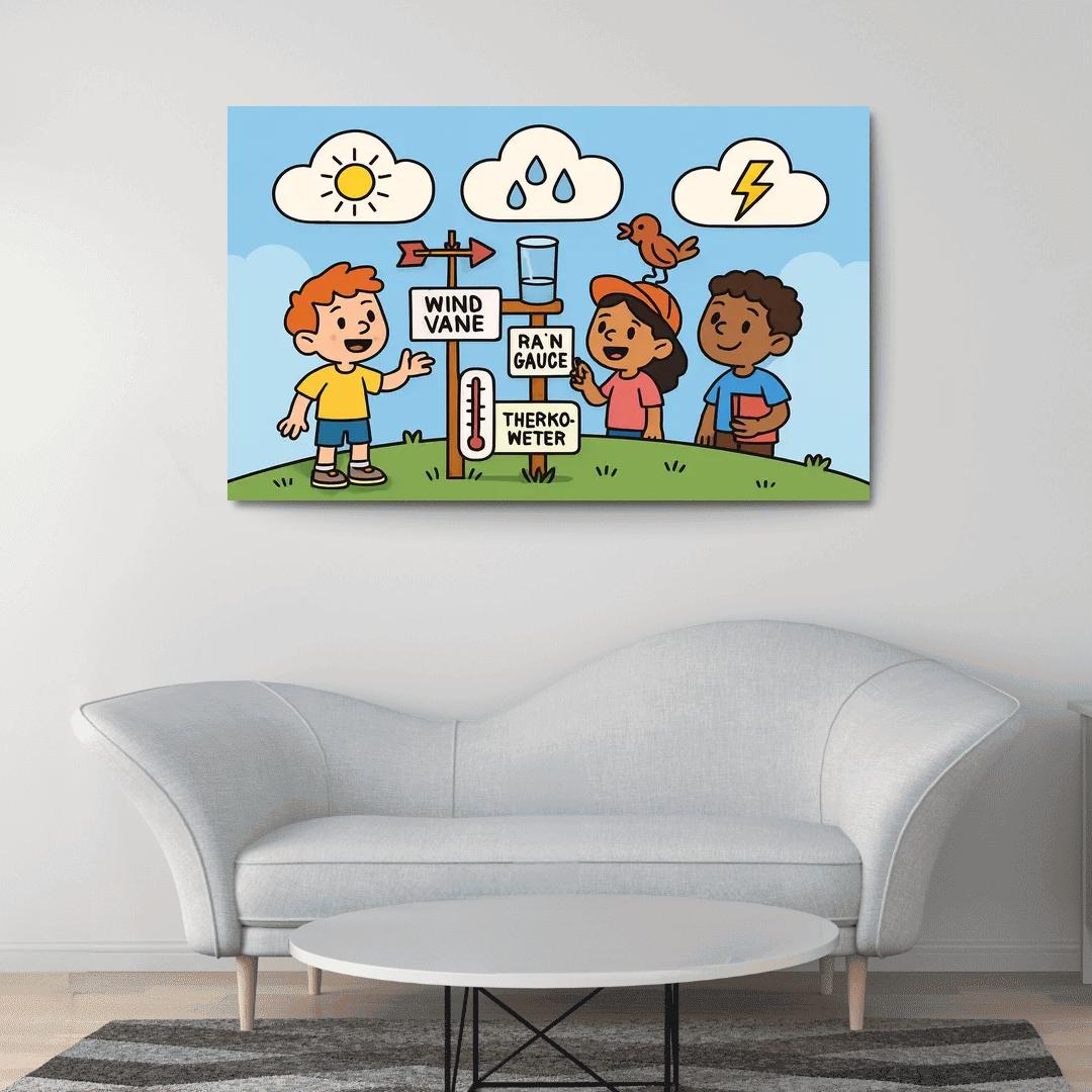 Cloud Lab Weather Detectives oil paintings frame