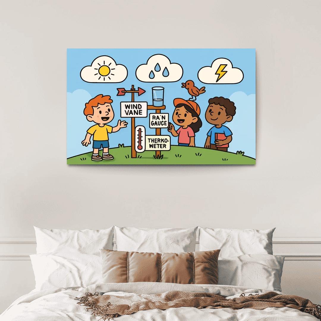 Cloud Lab Weather Detectives oil paintings frame