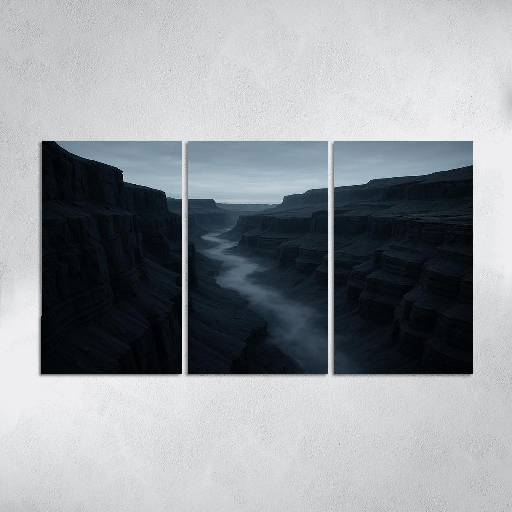 Silver Fog Rolling Through Basalt Canyon decor