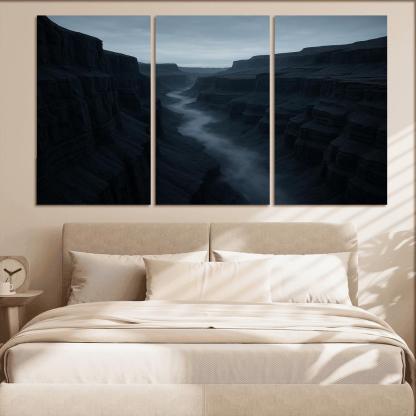 Silver Fog Rolling Through Basalt Canyon decor