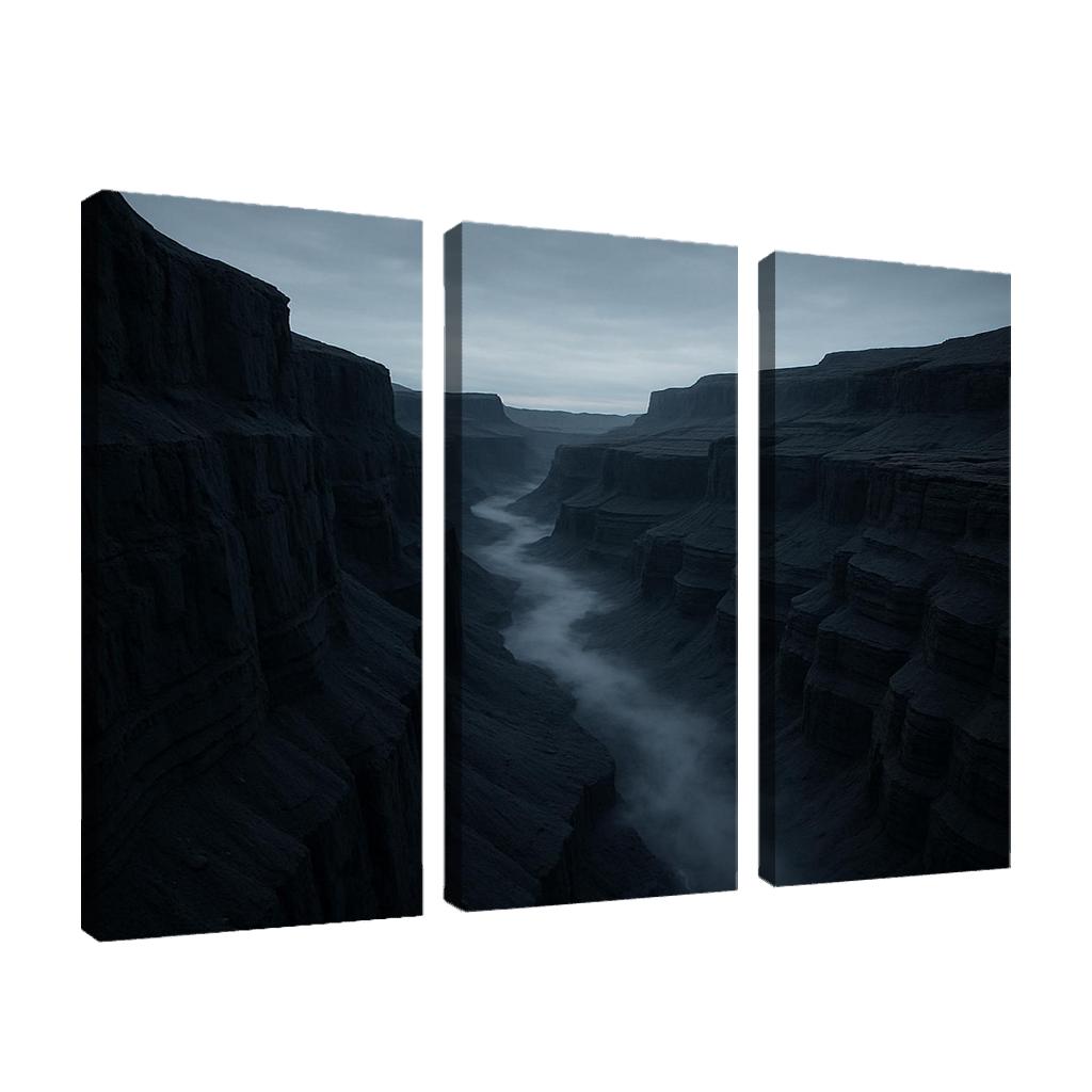 Silver Fog Rolling Through Basalt Canyon decor