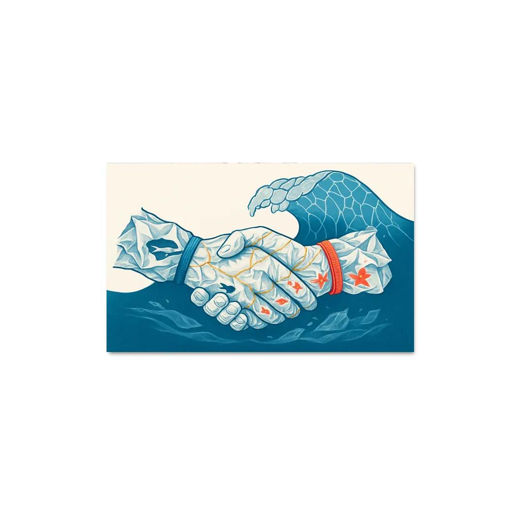 The Plastic Covenant Art Challenging Single Use Convenience premium artwork frames