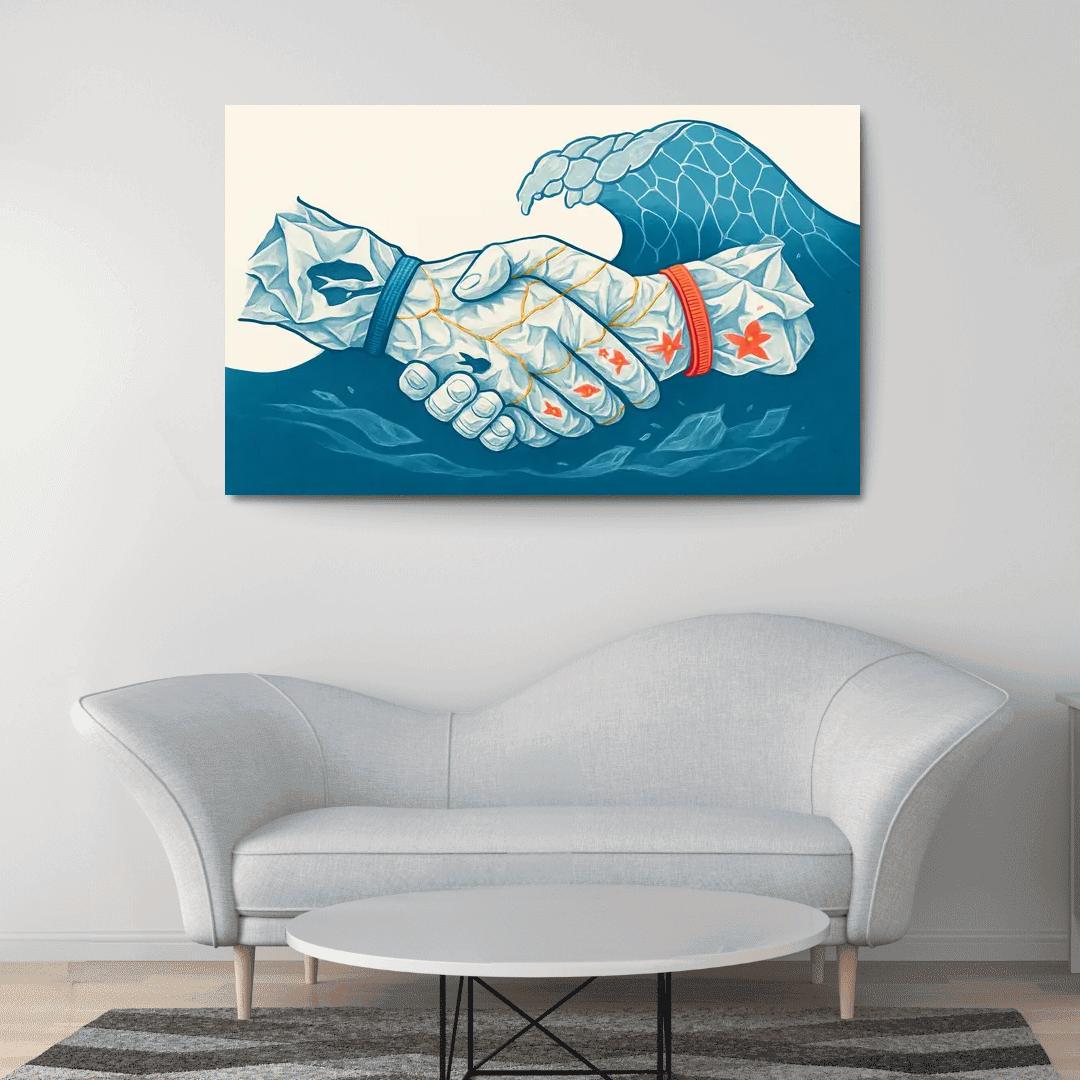 The Plastic Covenant Art Challenging Single Use Convenience premium artwork frames