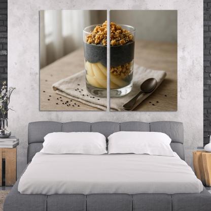 Black Sesame Pear Parfait With Ginger Maple Crumble one-piece frames