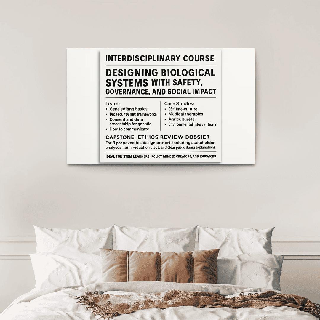 Bio Design Ethics Lab Responsible Making With Synthetic Biology framed paintings