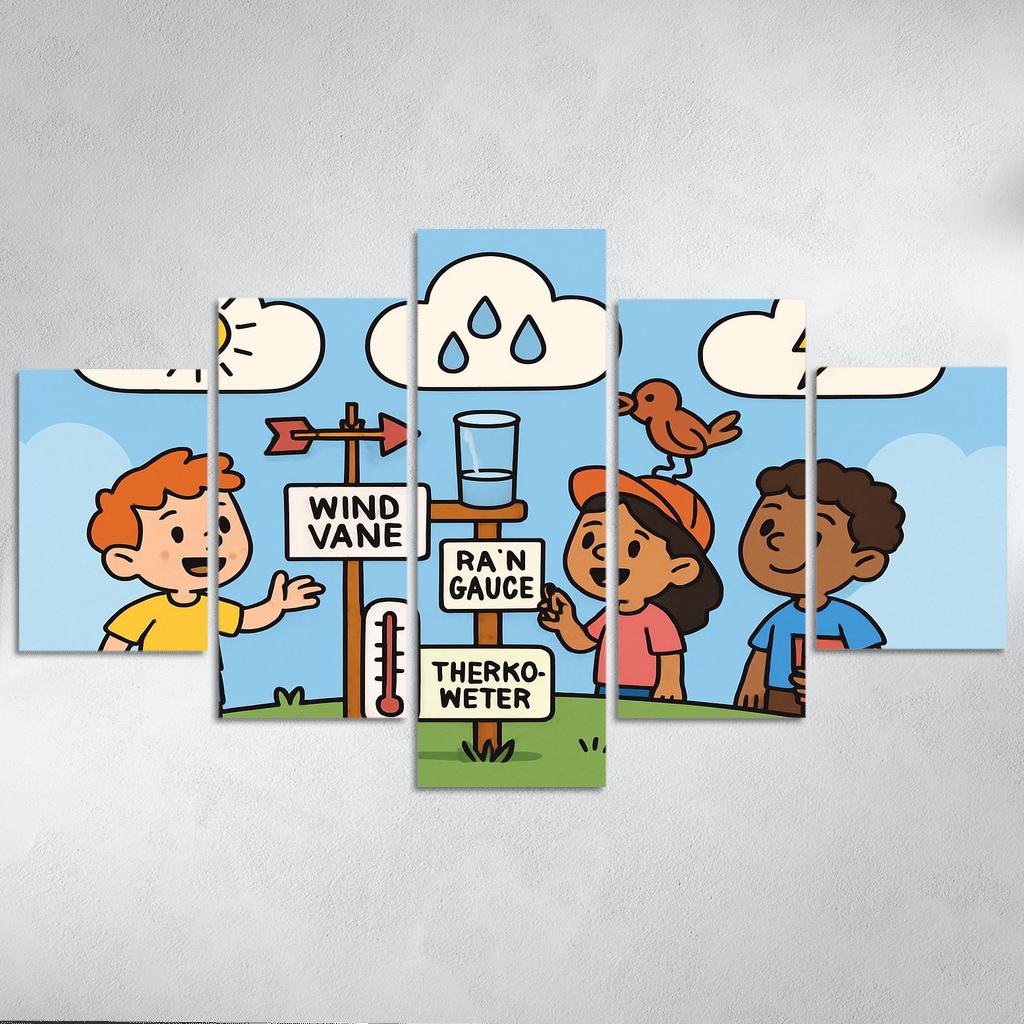 Cloud Lab Weather Detectives oil paintings frame