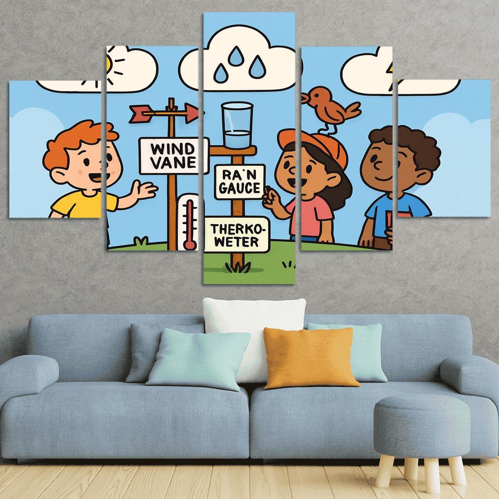 Cloud Lab Weather Detectives oil paintings frame