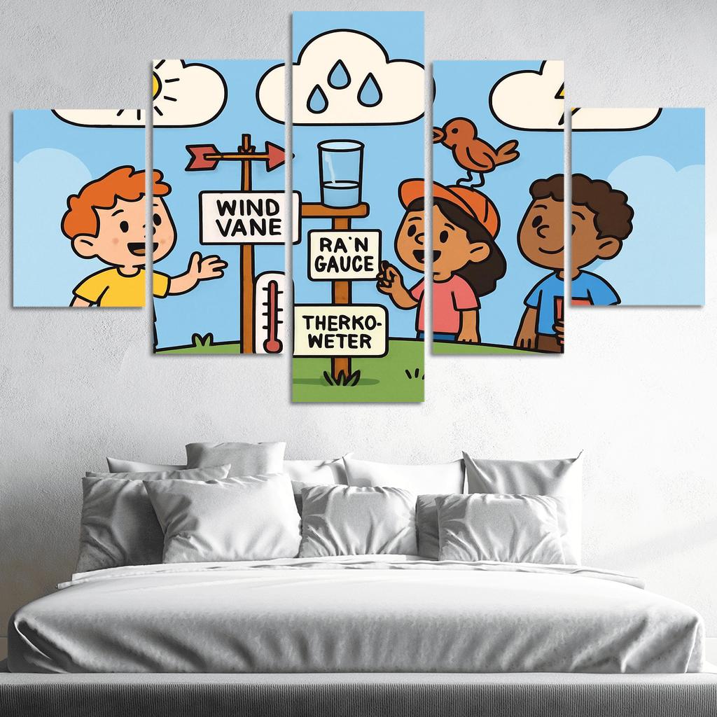 Cloud Lab Weather Detectives oil paintings frame