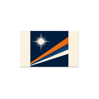 Two Stars Over Ocean Blue The Flag Of The Marshall Islands art trends