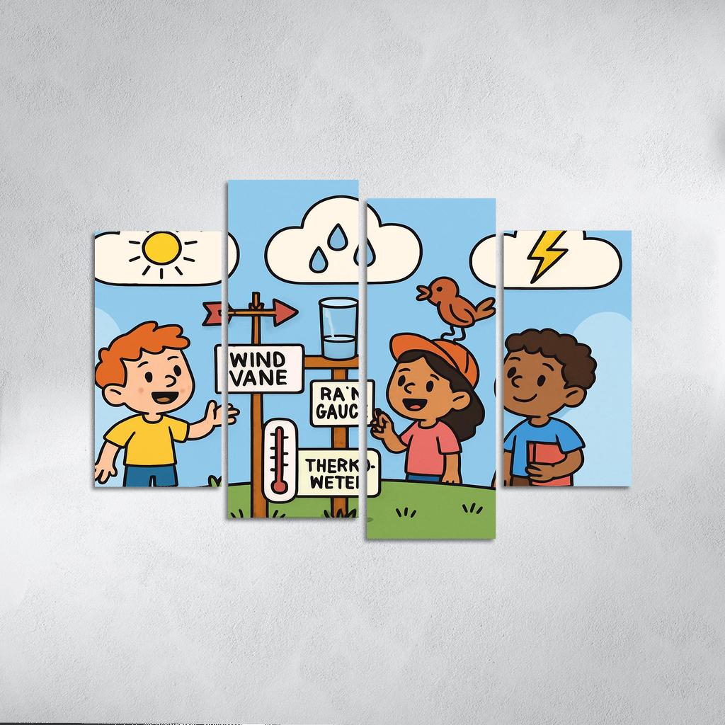 Cloud Lab Weather Detectives oil paintings frame