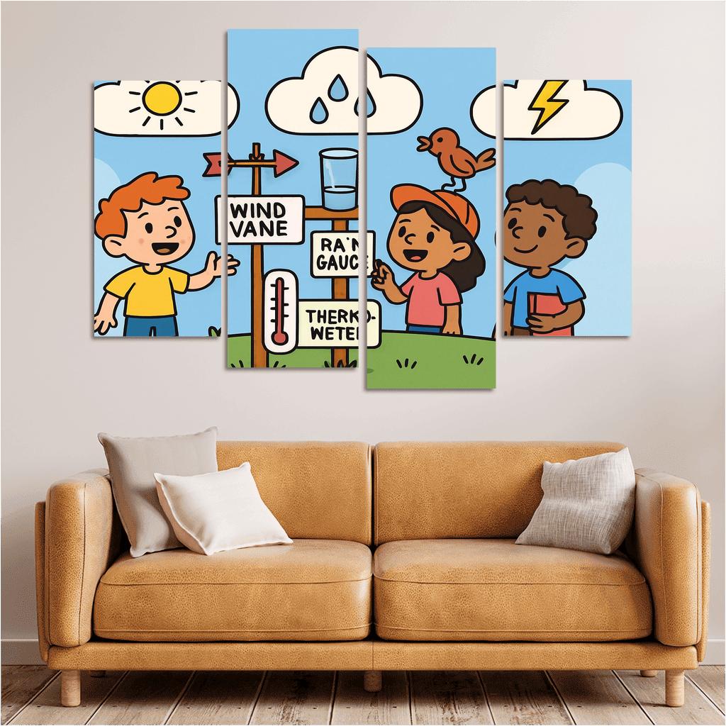 Cloud Lab Weather Detectives oil paintings frame