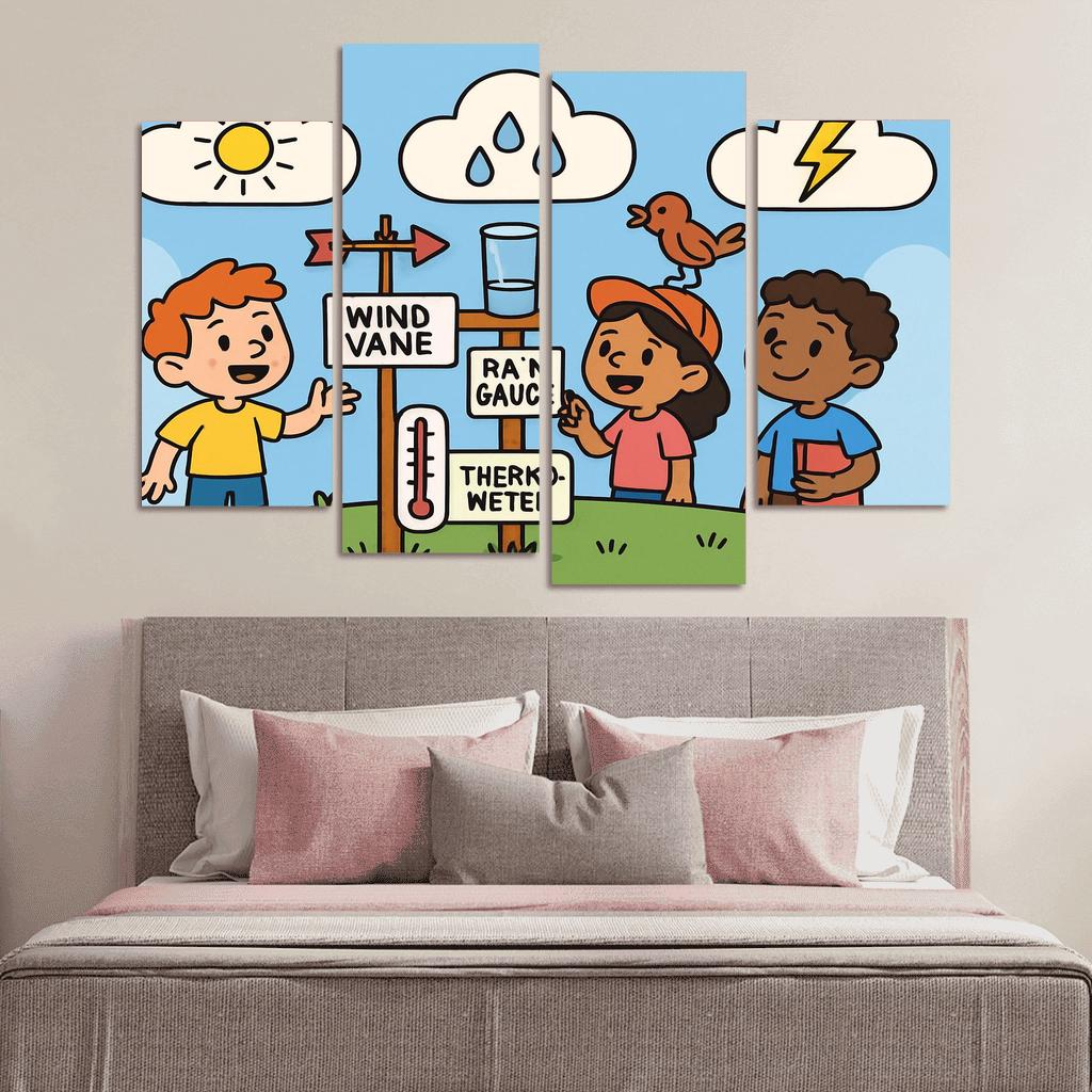 Cloud Lab Weather Detectives oil paintings frame