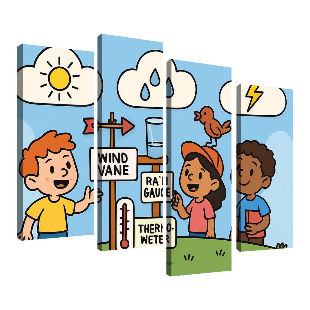 Cloud Lab Weather Detectives oil paintings frame