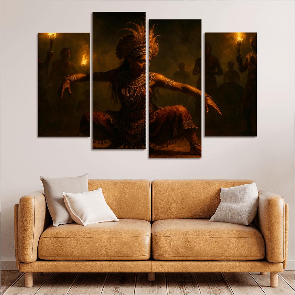 Sabaragamuwa Ritual Dance A Ceremonial Movement Practice custom paintings frame