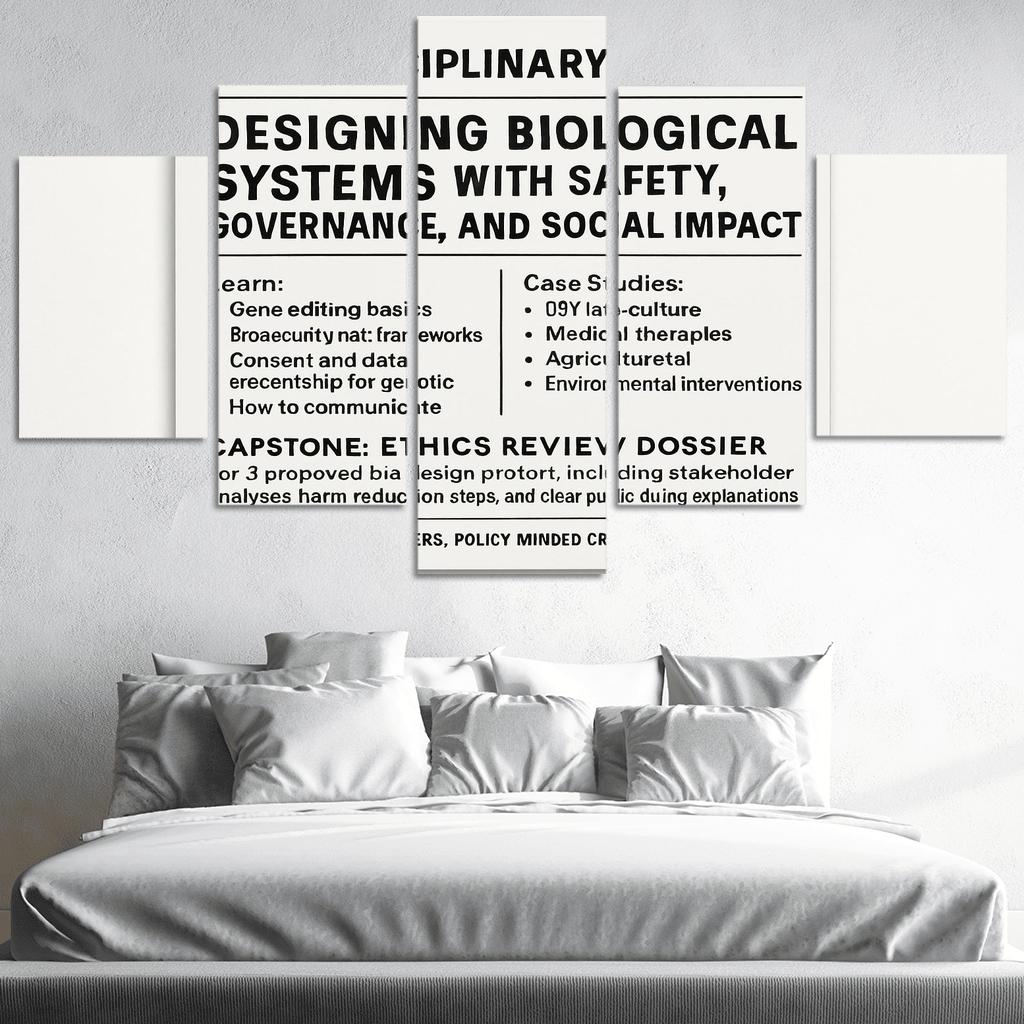 Bio Design Ethics Lab Responsible Making With Synthetic Biology framed paintings