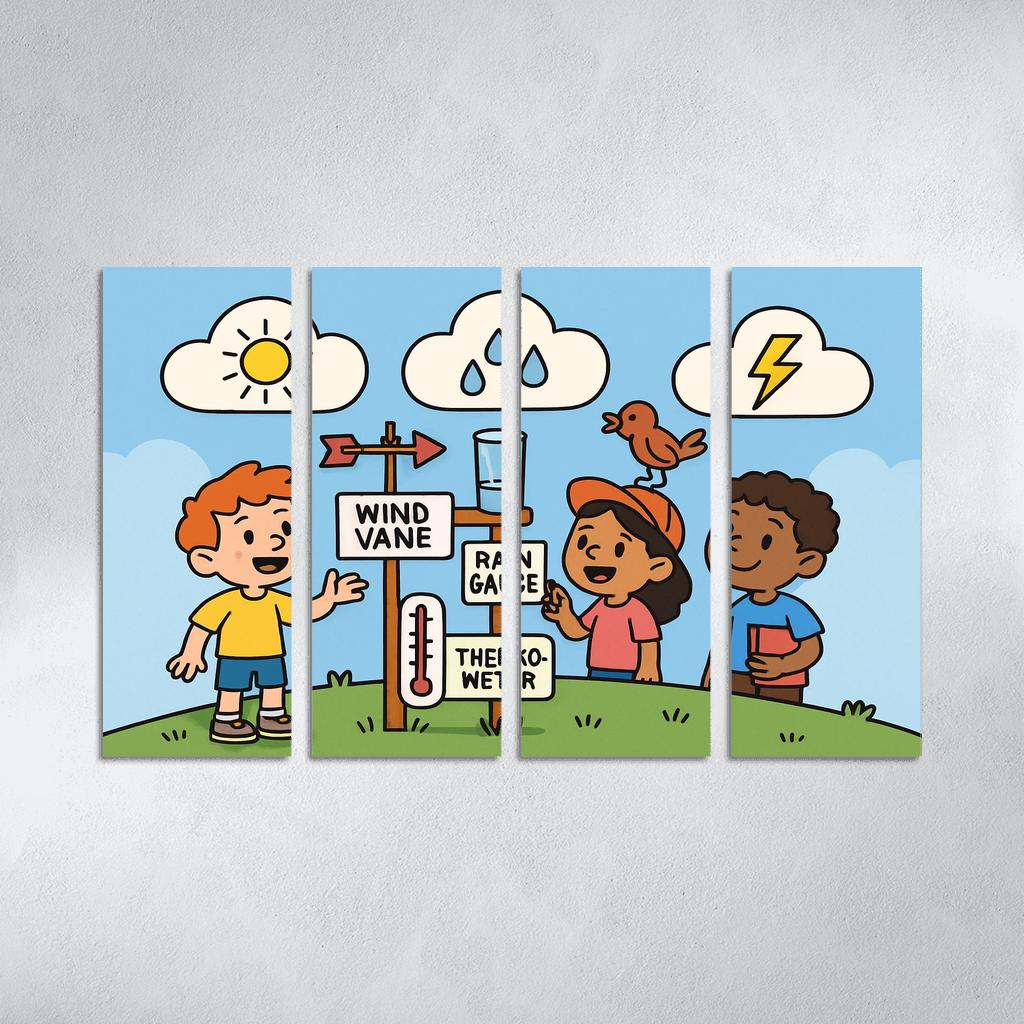 Cloud Lab Weather Detectives oil paintings frame