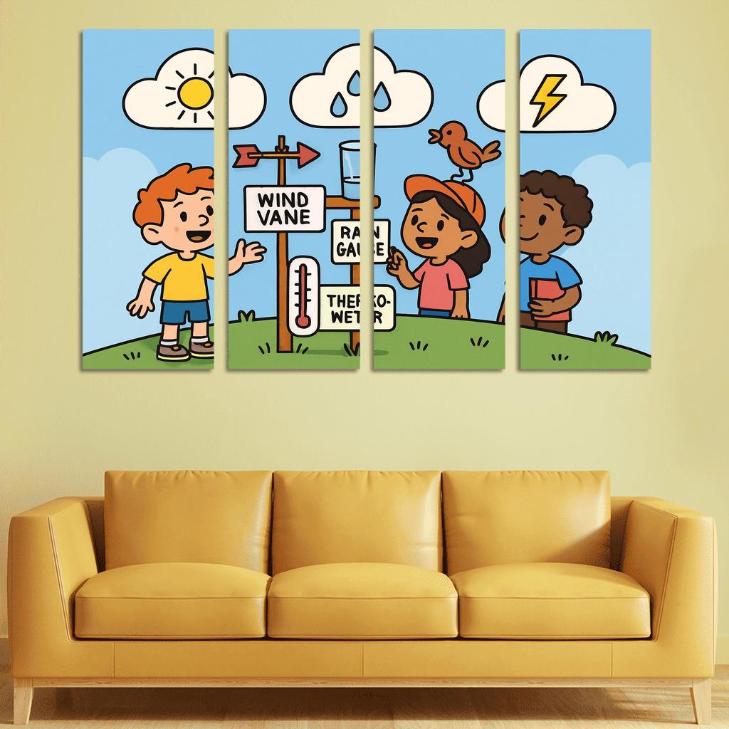 Cloud Lab Weather Detectives oil paintings frame