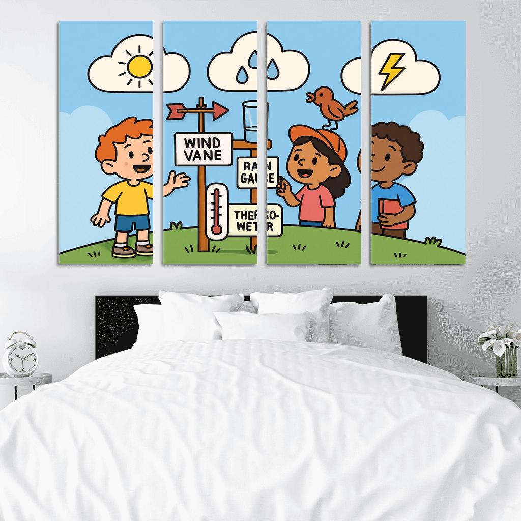 Cloud Lab Weather Detectives oil paintings frame