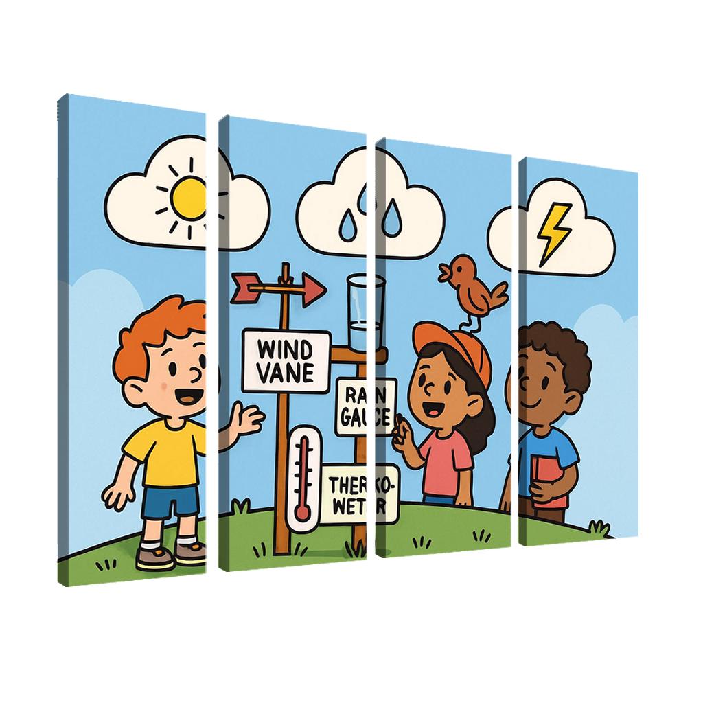 Cloud Lab Weather Detectives oil paintings frame