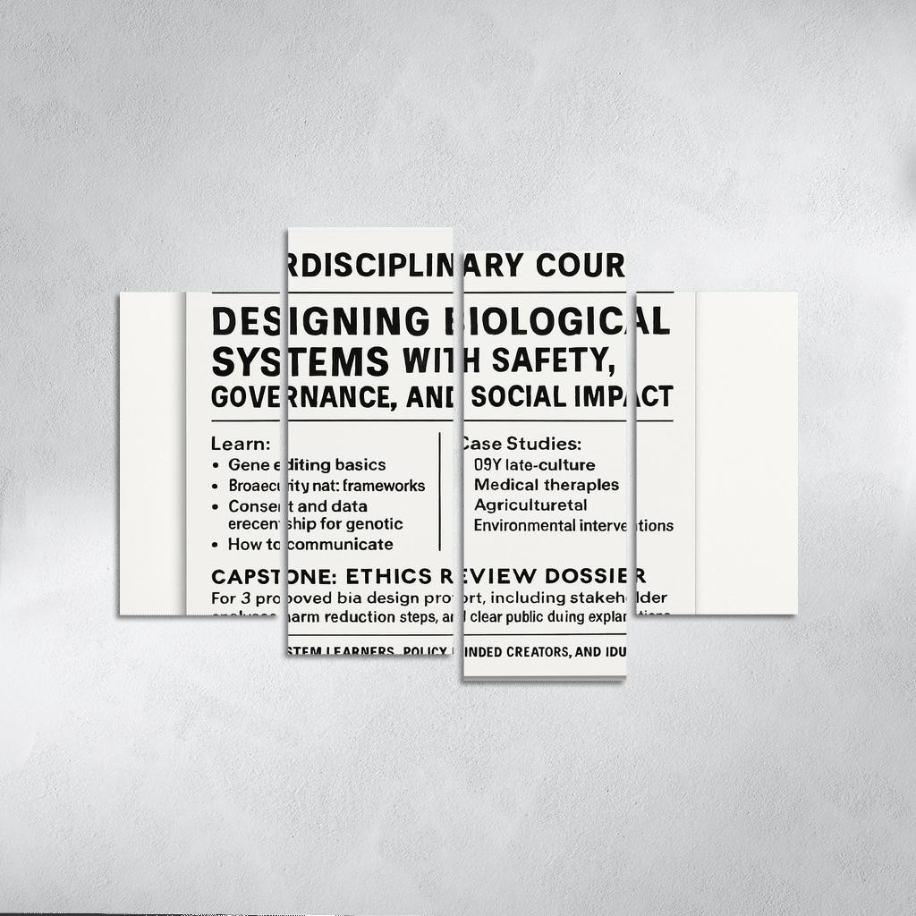 Bio Design Ethics Lab Responsible Making With Synthetic Biology framed paintings