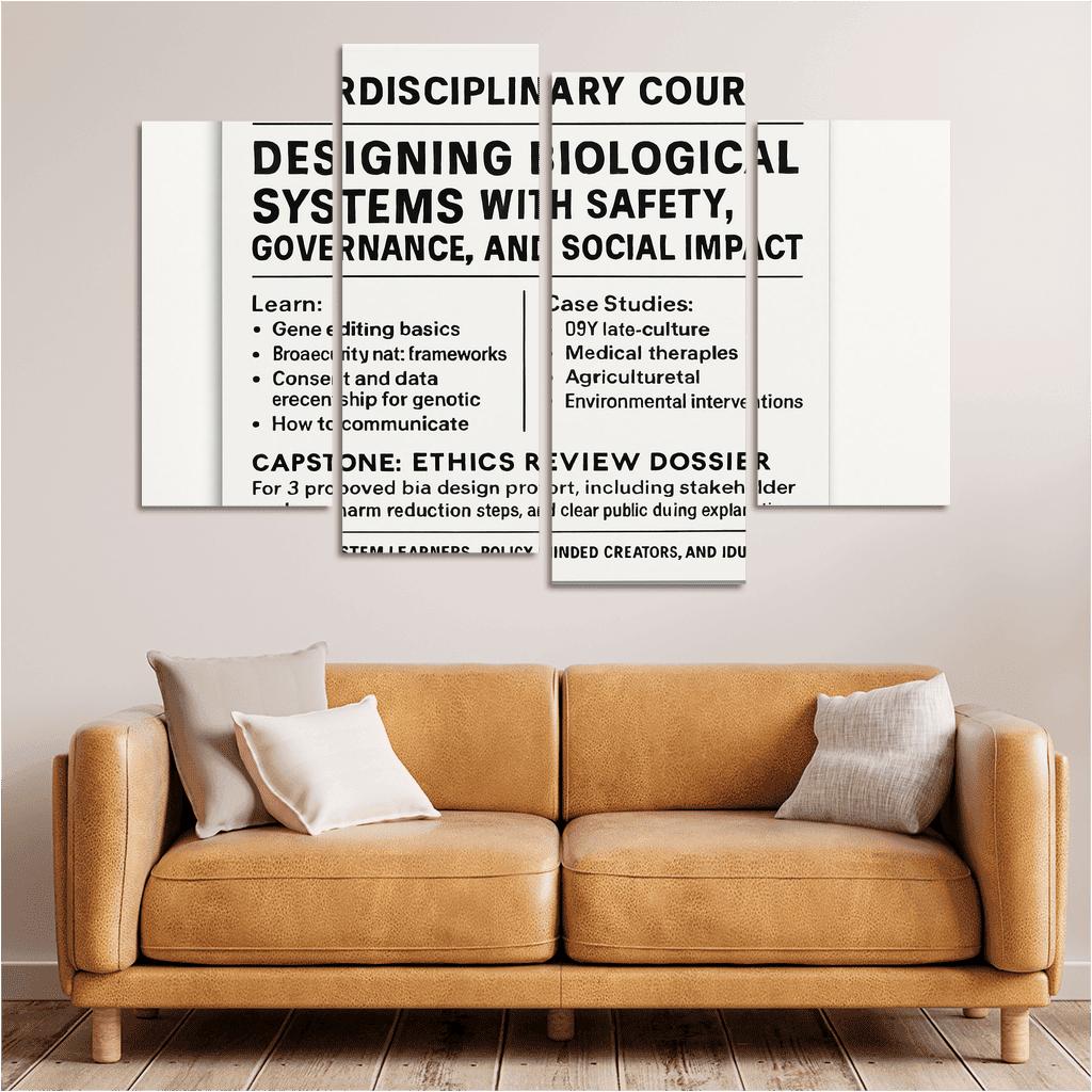 Bio Design Ethics Lab Responsible Making With Synthetic Biology framed paintings