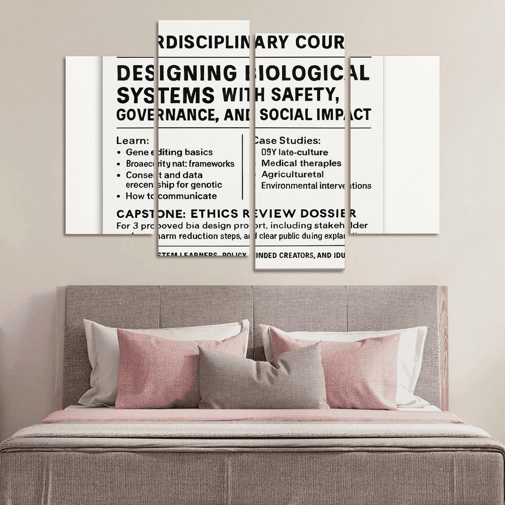 Bio Design Ethics Lab Responsible Making With Synthetic Biology framed paintings