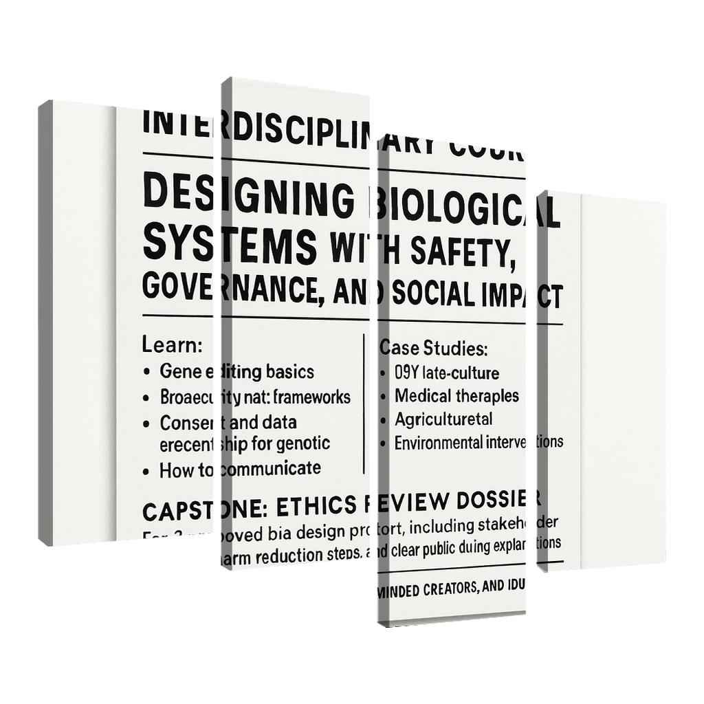 Bio Design Ethics Lab Responsible Making With Synthetic Biology framed paintings