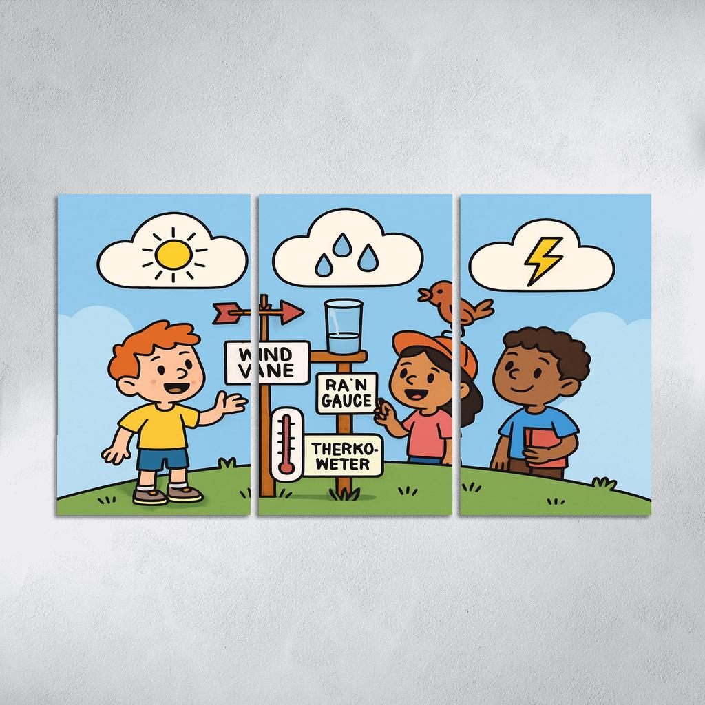 Cloud Lab Weather Detectives oil paintings frame