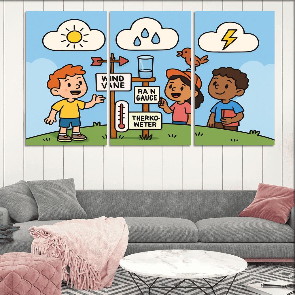 Cloud Lab Weather Detectives oil paintings frame