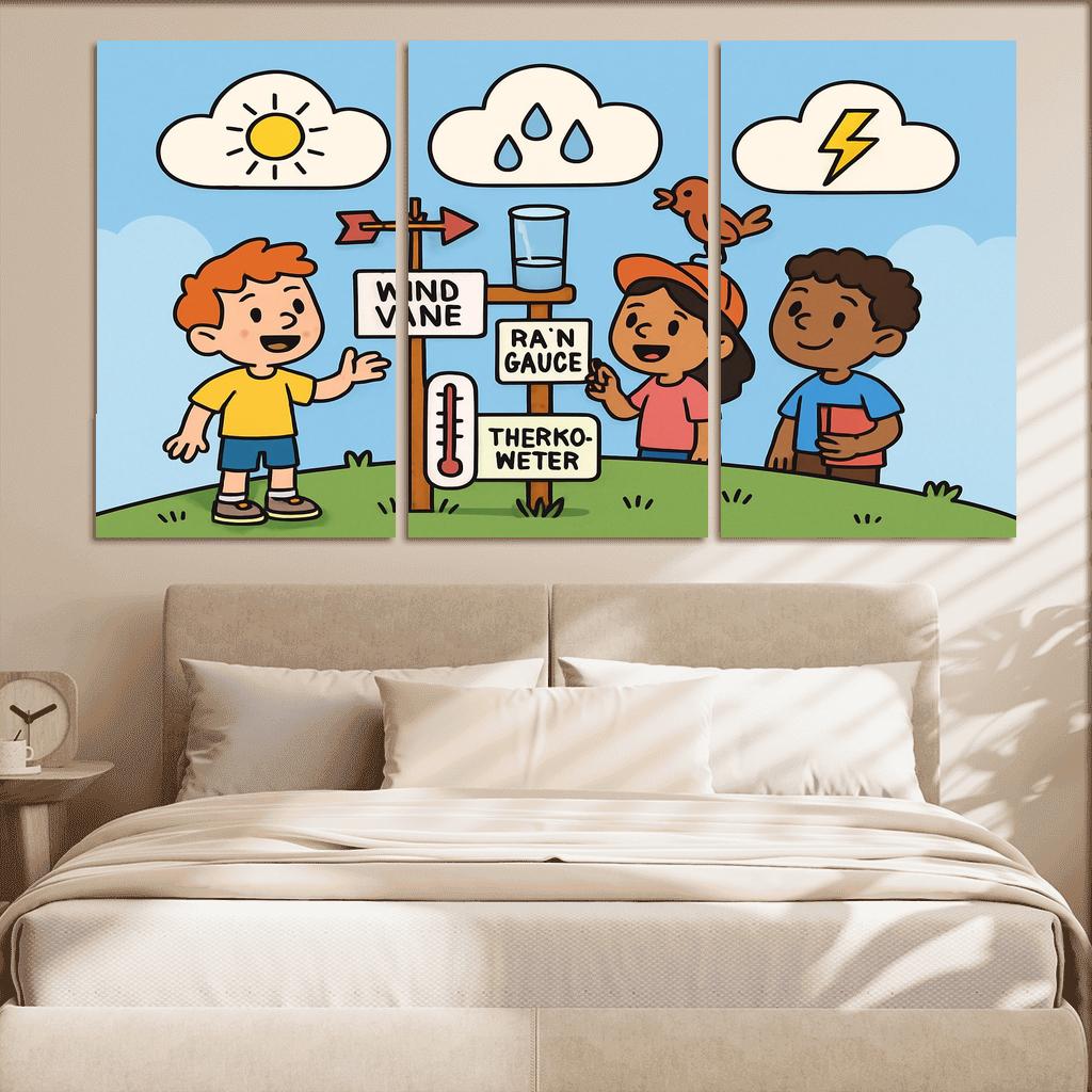 Cloud Lab Weather Detectives oil paintings frame