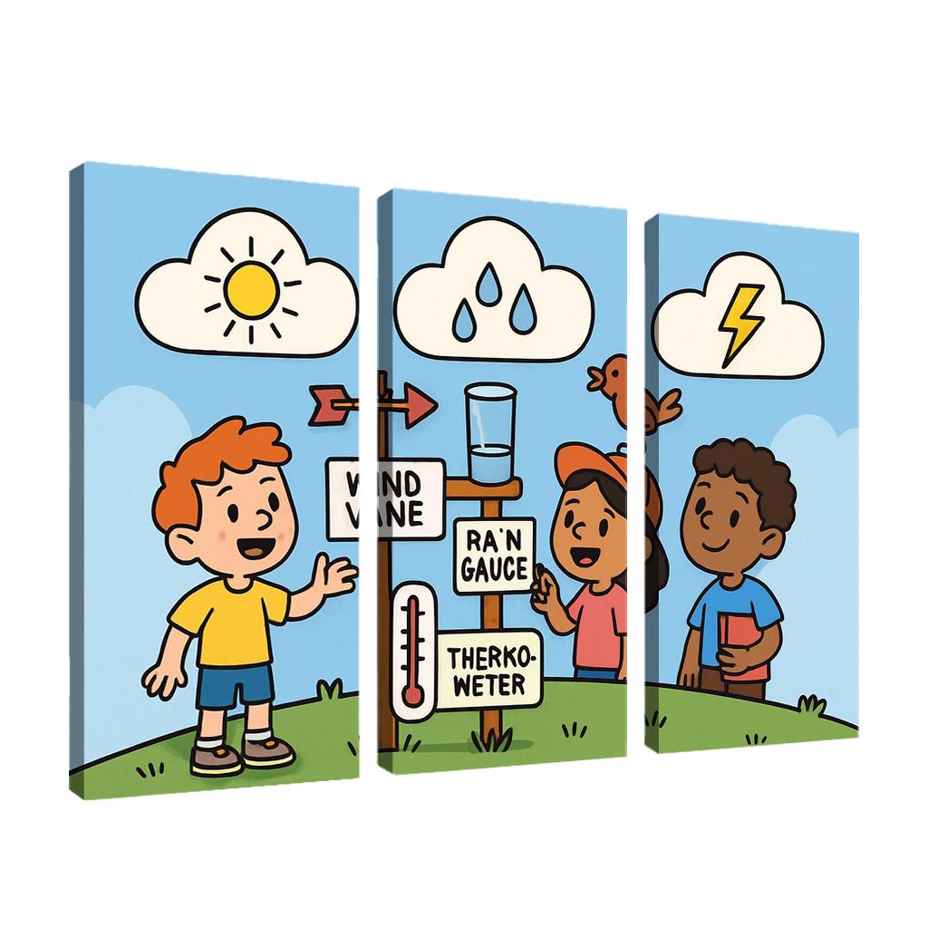 Cloud Lab Weather Detectives oil paintings frame