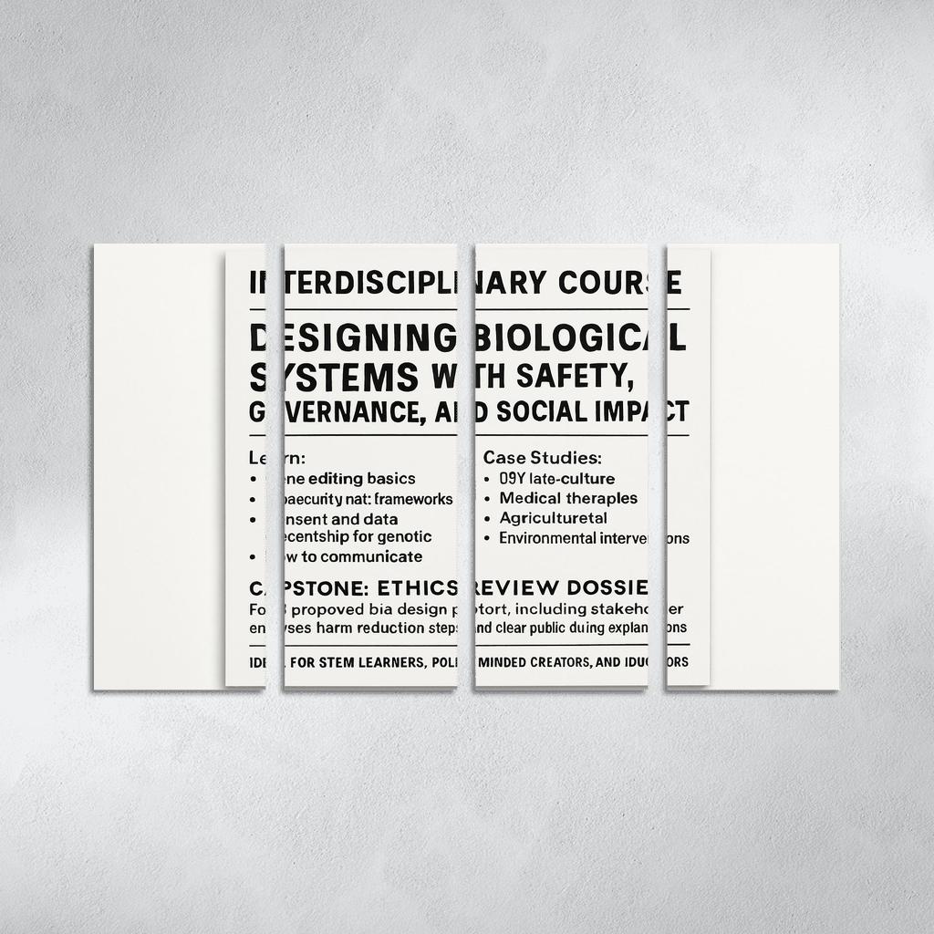 Bio Design Ethics Lab Responsible Making With Synthetic Biology framed paintings