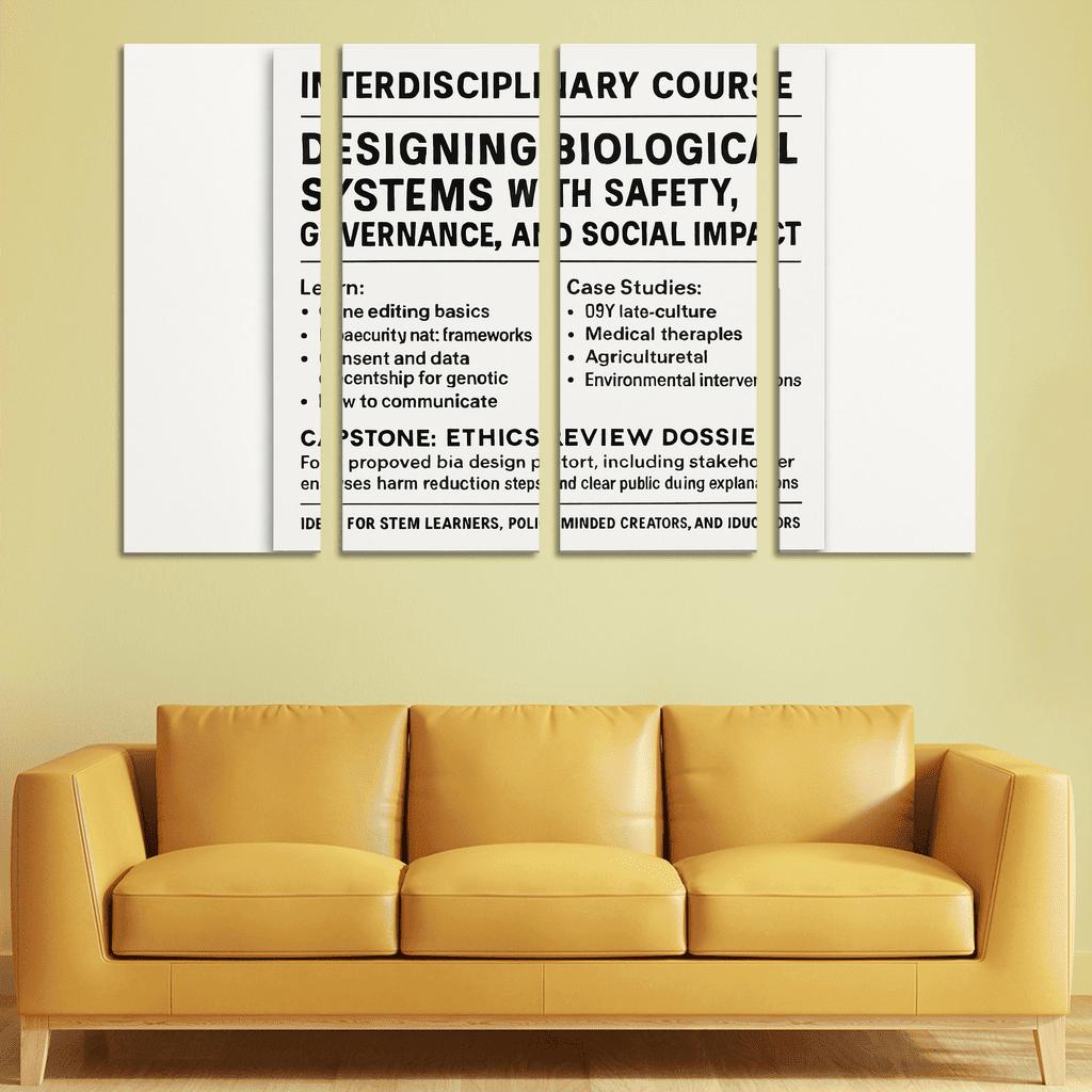 Bio Design Ethics Lab Responsible Making With Synthetic Biology framed paintings