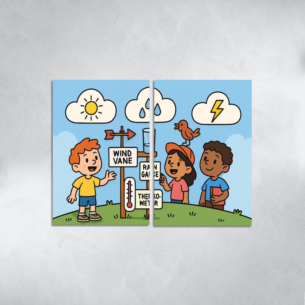 Cloud Lab Weather Detectives oil paintings frame