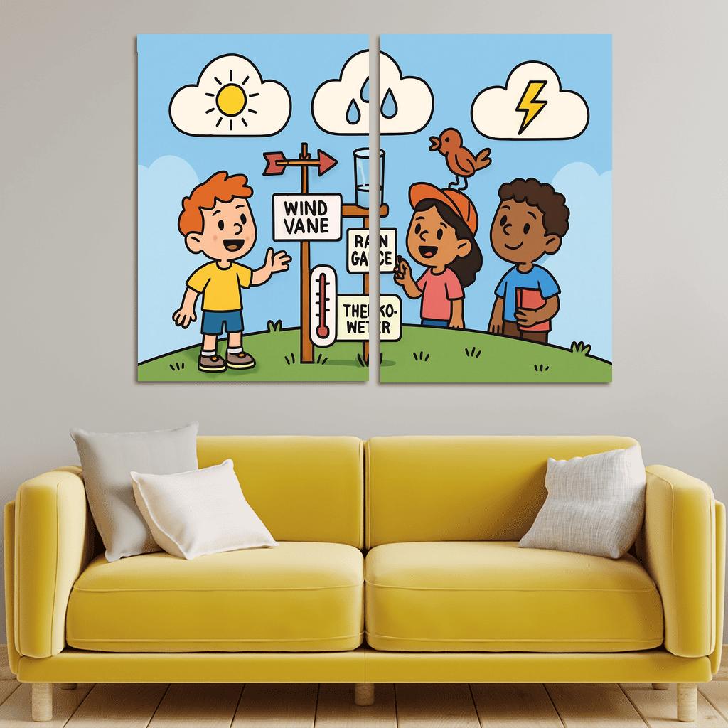 Cloud Lab Weather Detectives oil paintings frame