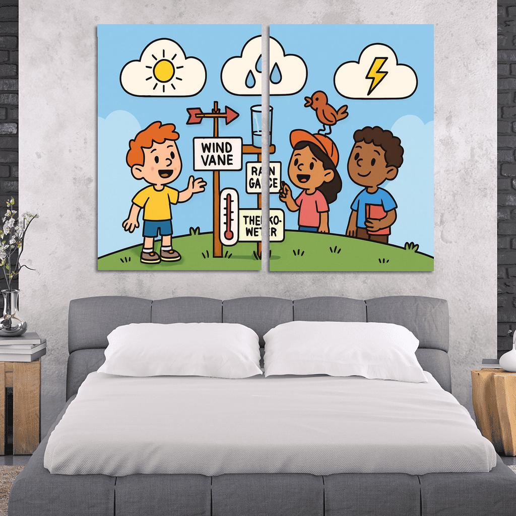 Cloud Lab Weather Detectives oil paintings frame