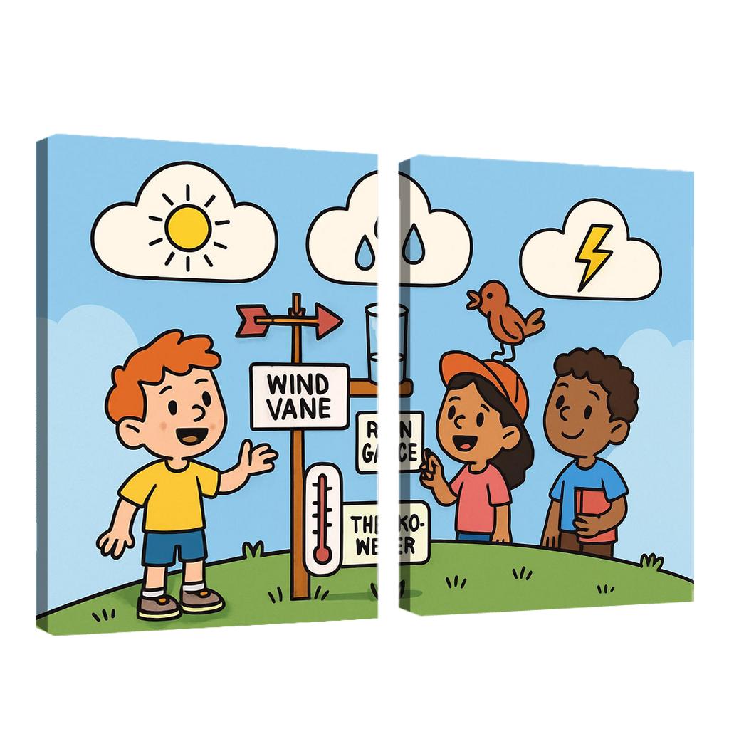 Cloud Lab Weather Detectives oil paintings frame