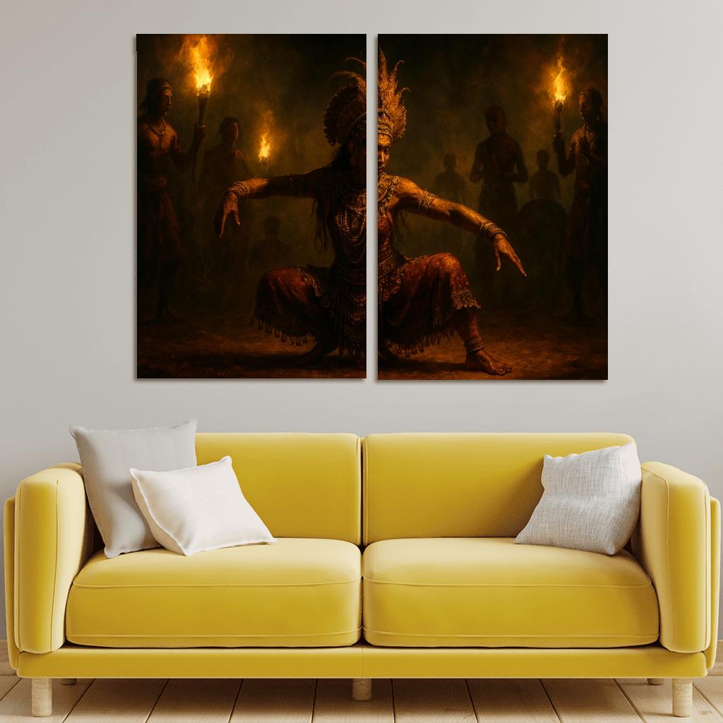 Sabaragamuwa Ritual Dance A Ceremonial Movement Practice custom paintings frame