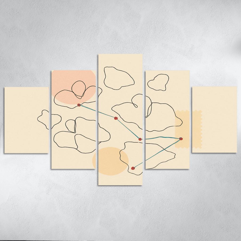 Passport Stamps Of The Silent Archipelago abstract paintings frame