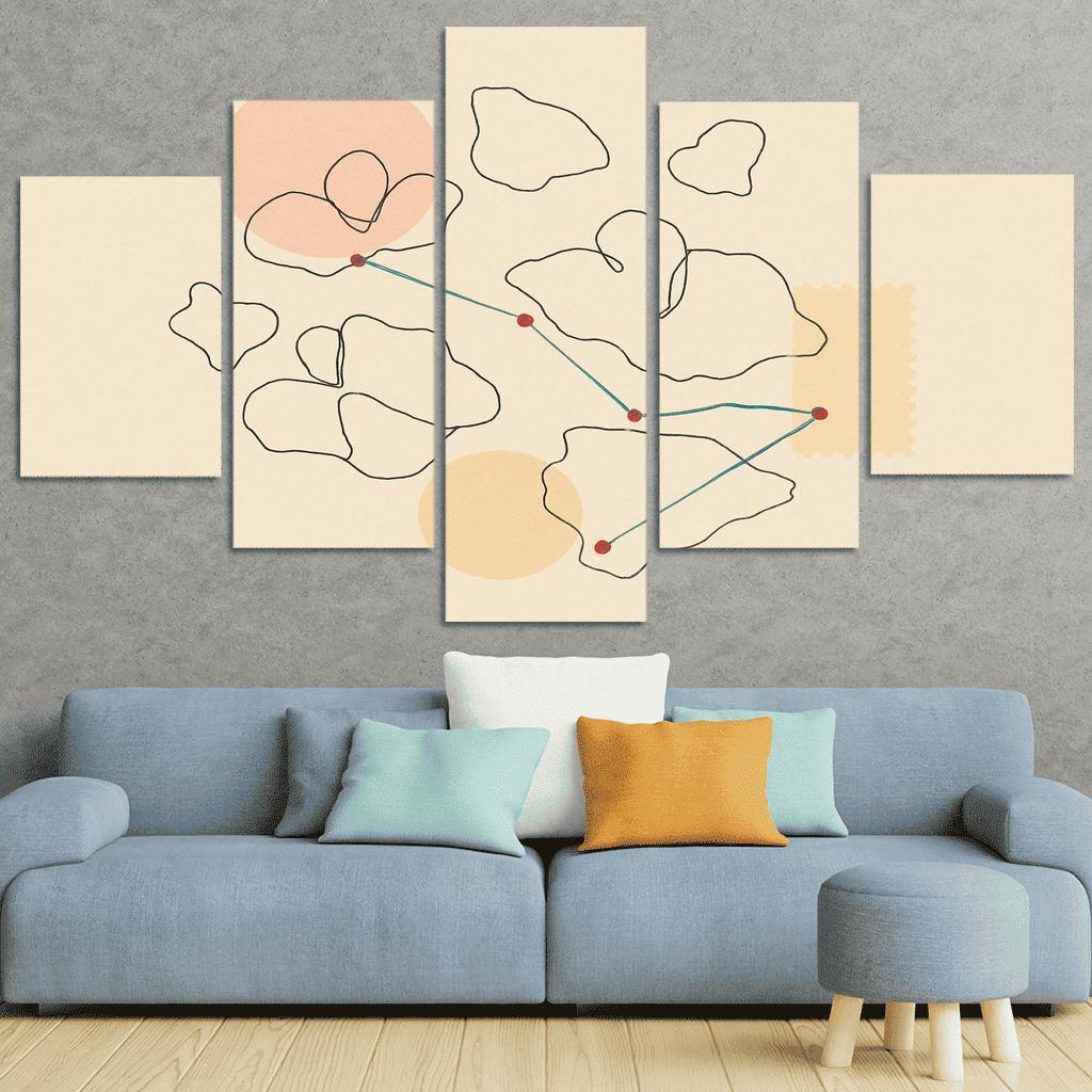 Passport Stamps Of The Silent Archipelago abstract paintings frame