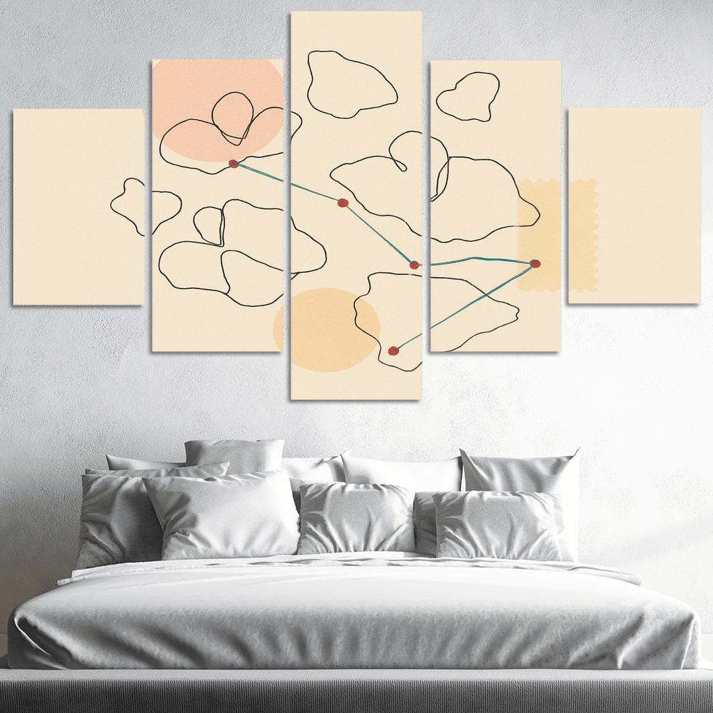 Passport Stamps Of The Silent Archipelago abstract paintings frame