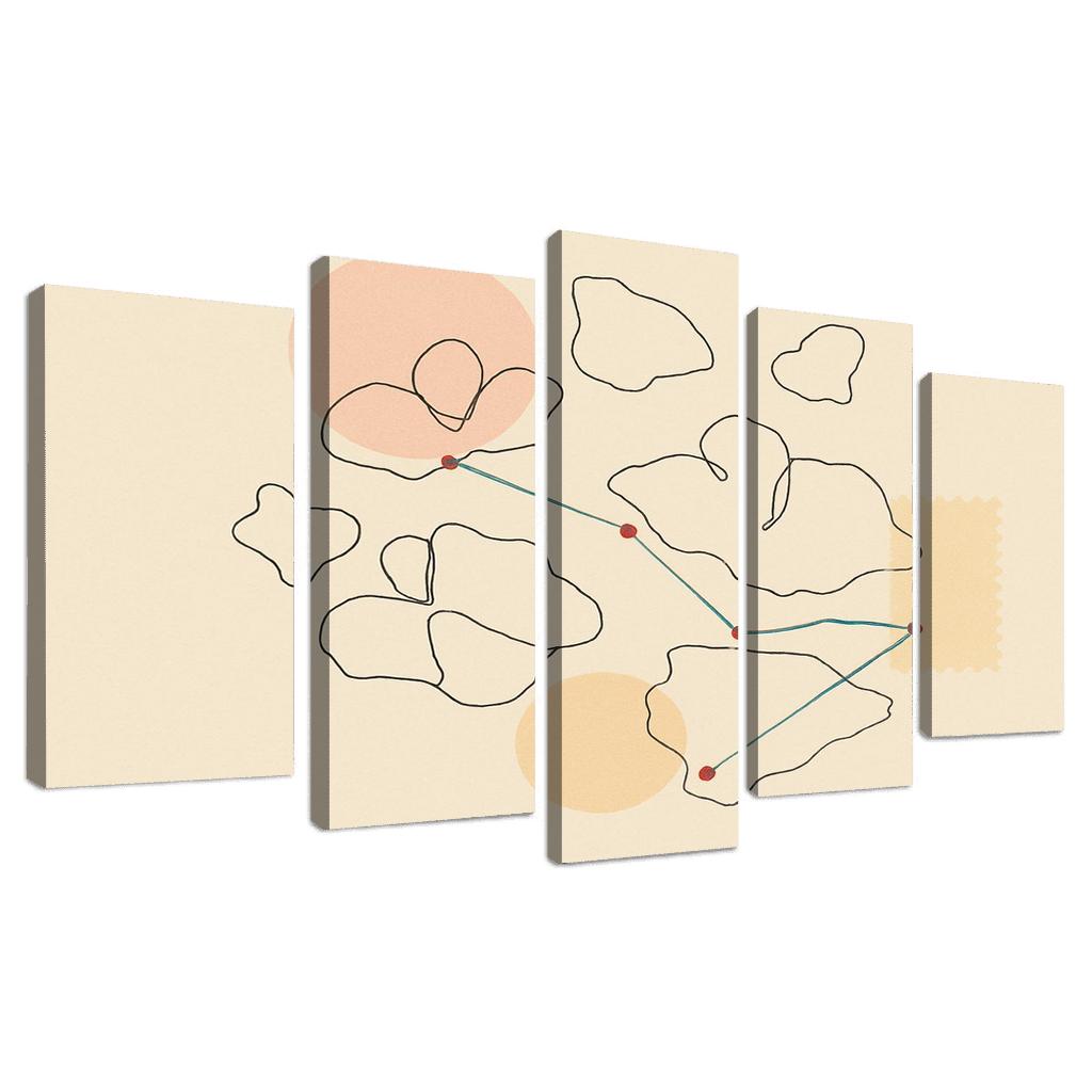 Passport Stamps Of The Silent Archipelago abstract paintings frame