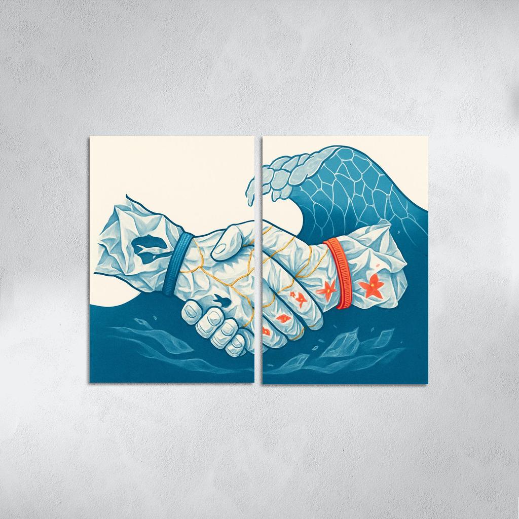 The Plastic Covenant Art Challenging Single Use Convenience premium artwork frames