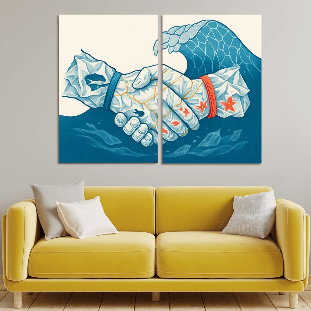 The Plastic Covenant Art Challenging Single Use Convenience premium artwork frames