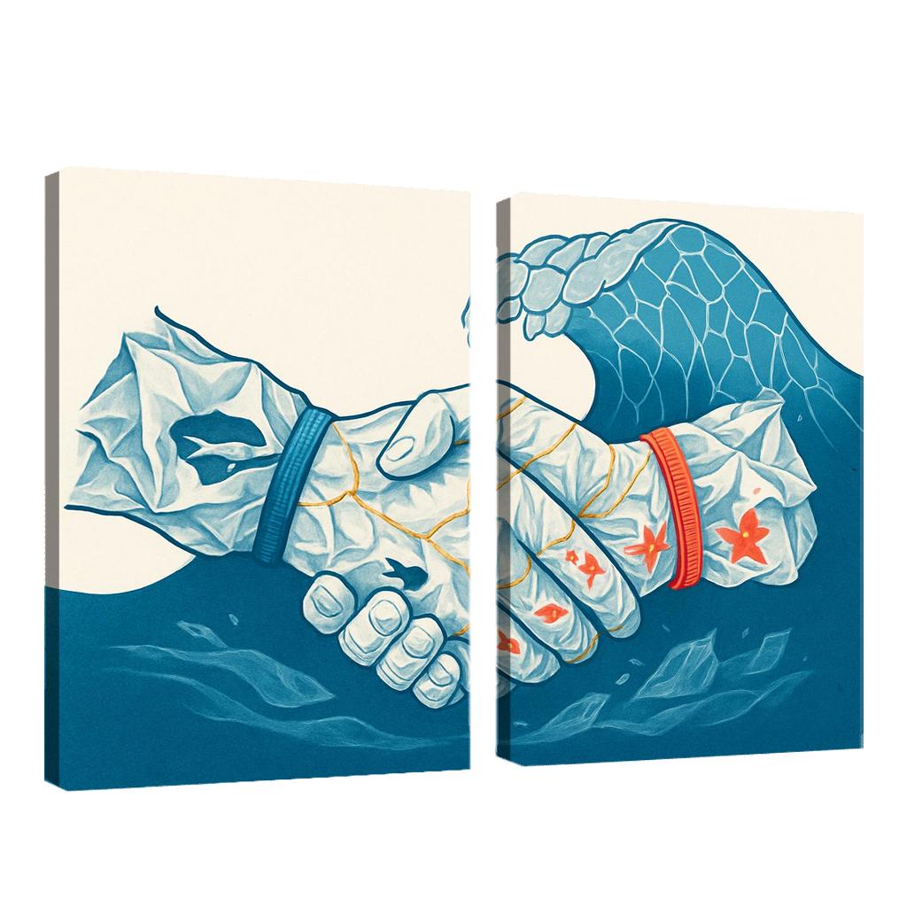 The Plastic Covenant Art Challenging Single Use Convenience premium artwork frames