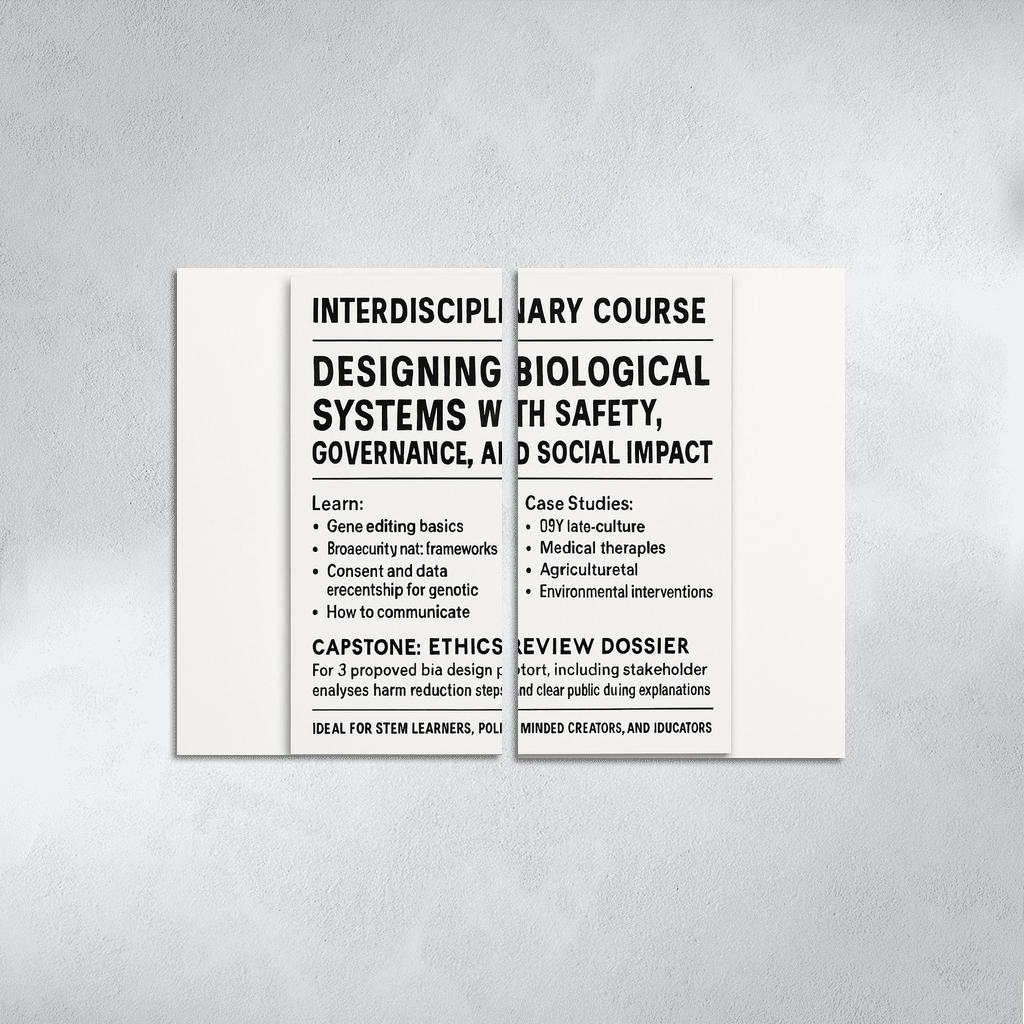 Bio Design Ethics Lab Responsible Making With Synthetic Biology framed paintings