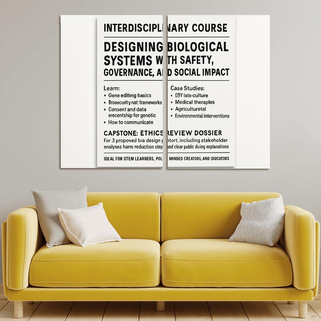 Bio Design Ethics Lab Responsible Making With Synthetic Biology framed paintings